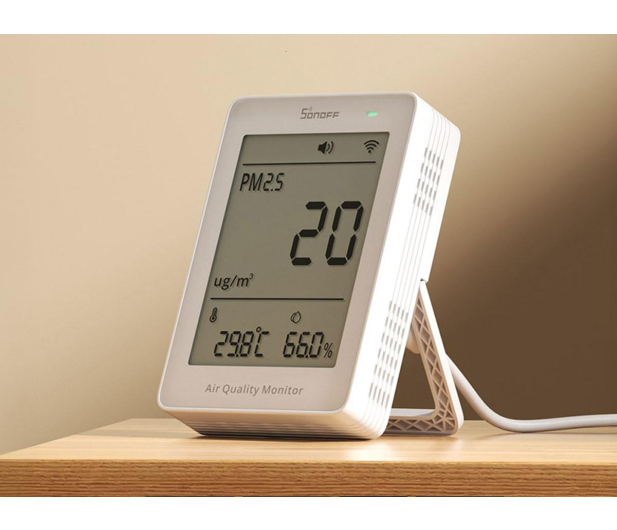 Sonoff Miernik jakości powietrza WiFi LCD AirGuard PM2.5 SAWF-07P - 1534493 - zdjęcie 5